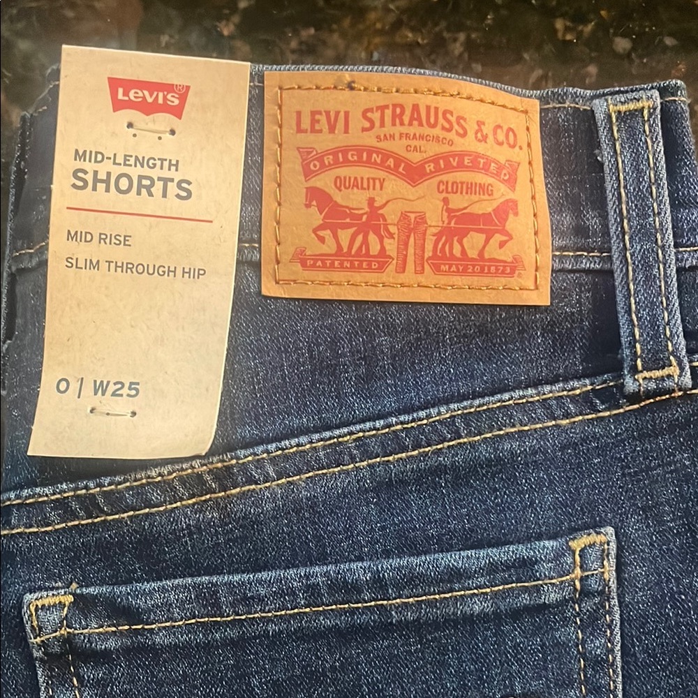 Levi's Mid-Length Denim Shorts